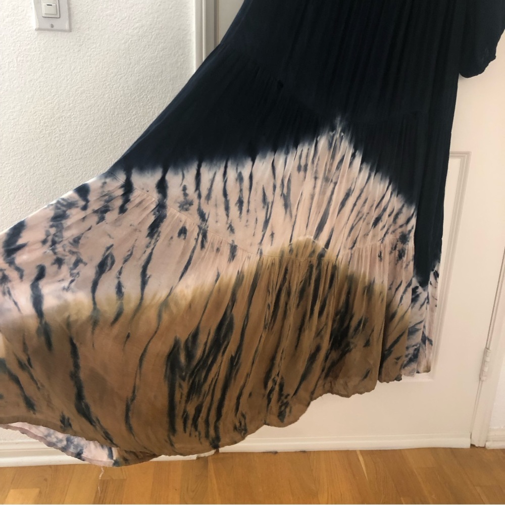 Young fabulous broke dawn tie dye maxi dress size XS flowy relaxed Bohemian - Picture 12 of 13